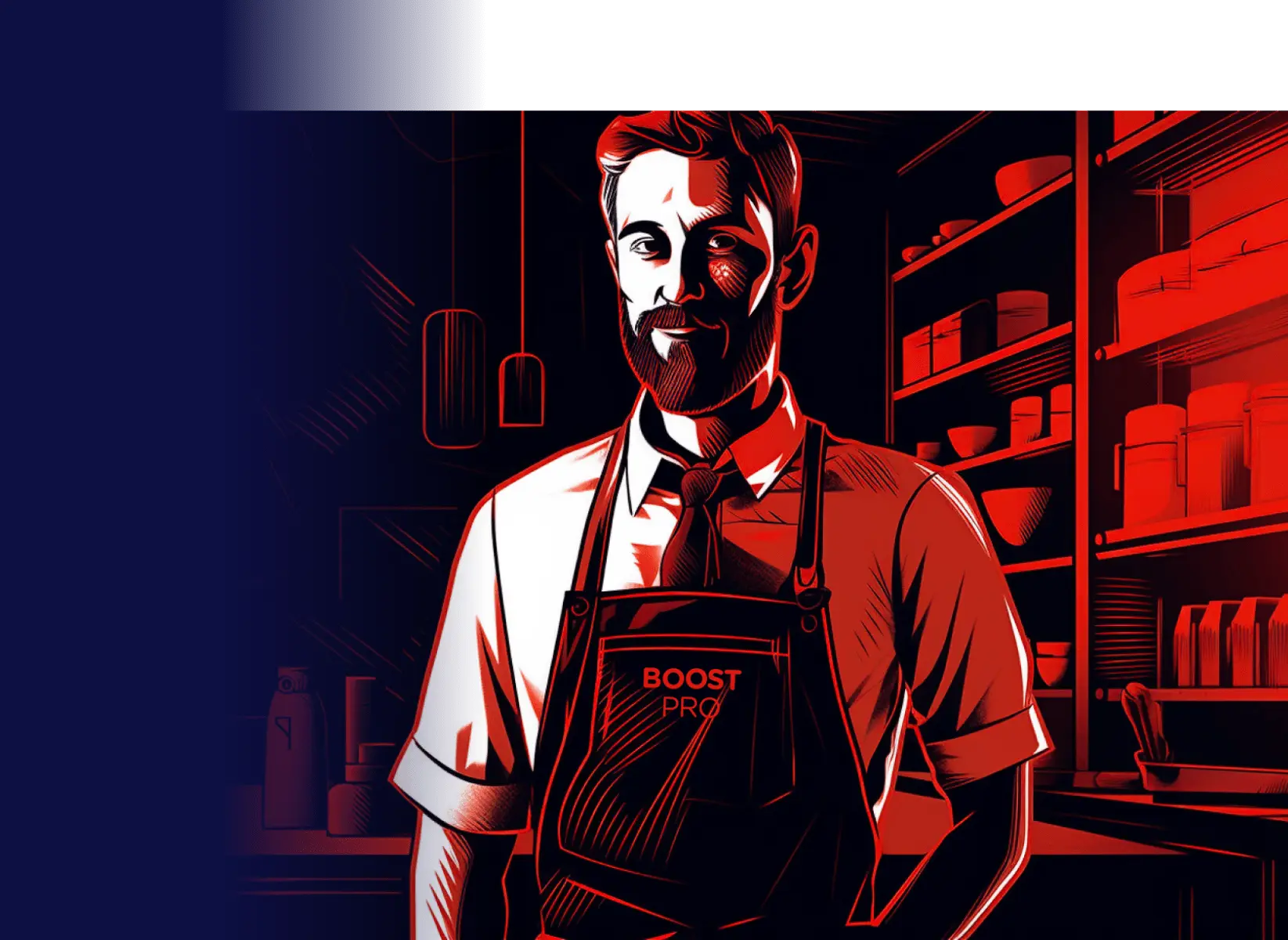 man in apron